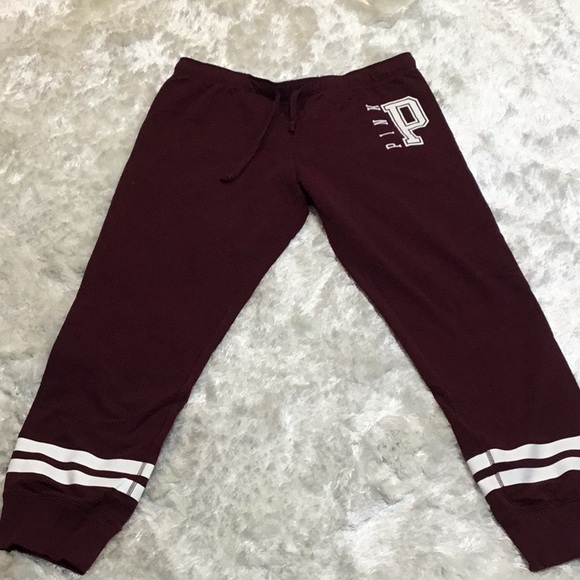 PINK Victoria's Secret Pants - Pink-Victoria Secret University sweat pants L